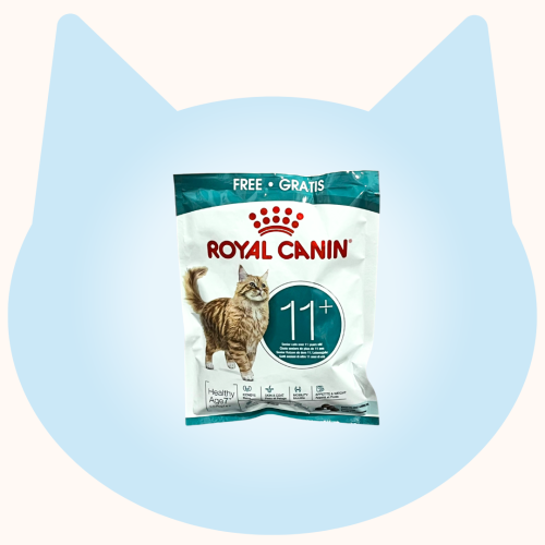 *天下貓貓送俾貓* [購物滿$300] 送 Royal Canin CAT (FHN) 11+ Senior Cats 健康營養系列 老年貓11+營養配方 50g 試食裝一包 (需放入購物車提交訂單) 數量有限, 送完即止, 不設退換 (以每張訂單之總額計算) (如贈品已送完, 將會由其他贈品取締, 恕不另行通知)